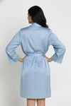 Zivame Luxe Satin 5 Pc Sleep Set - Windward Blue — thumbnail 4